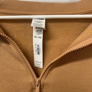 Pink Tan 3/4 Zip sweatshirt